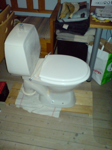 Toalettstol i köket