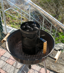 Tändrör som ger grillfärdig kol, helt utan tändvätska
