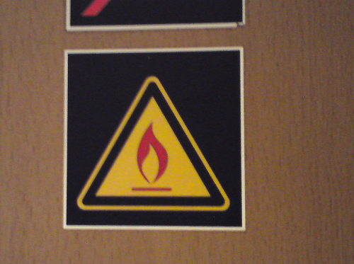 Varning för eld